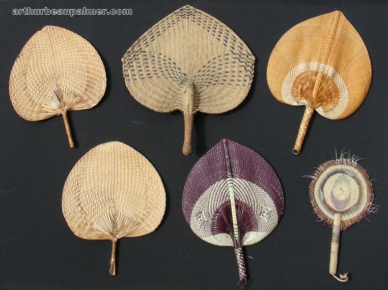 Pacific Traditional Woven Fans - Samoa, Fiji, Tonga